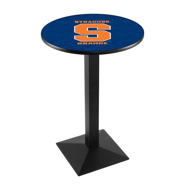 42" Blk Wrinkle Syracuse Pub Table